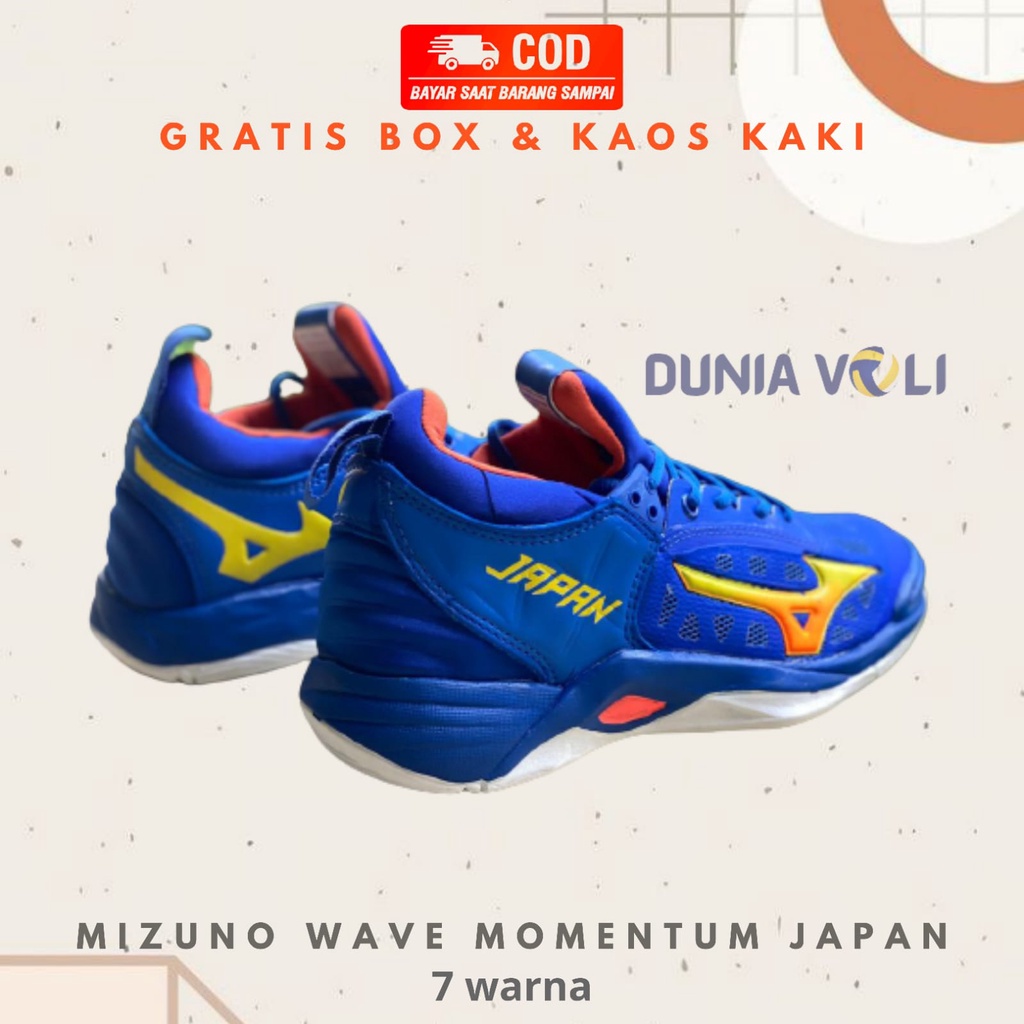 Sepatu Voli Mizuno Wave Momentum Japan Murah (Bisa Bayar Di Tempat)