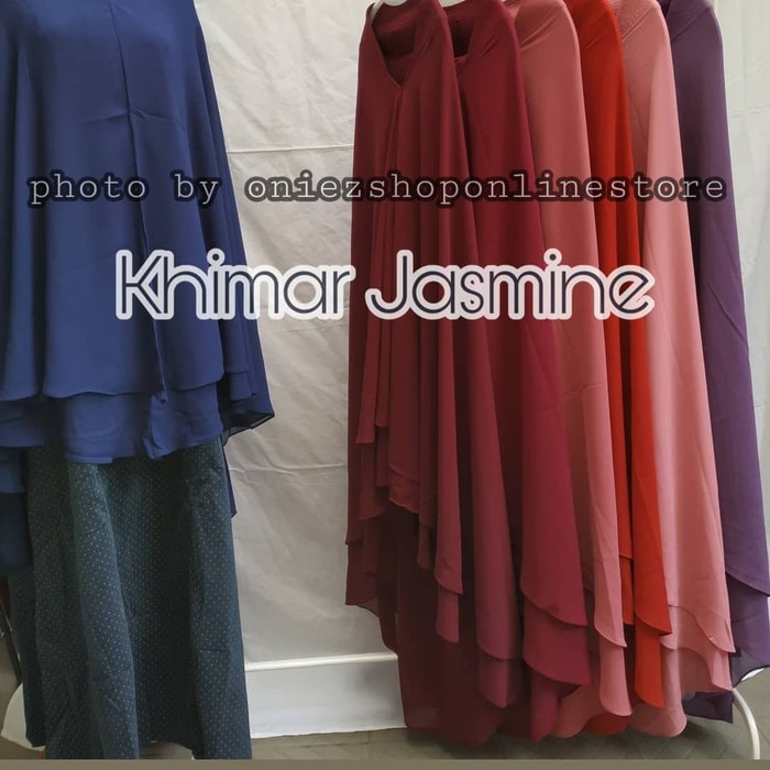 Khimar jumbo syari double layer jasmine by nuha