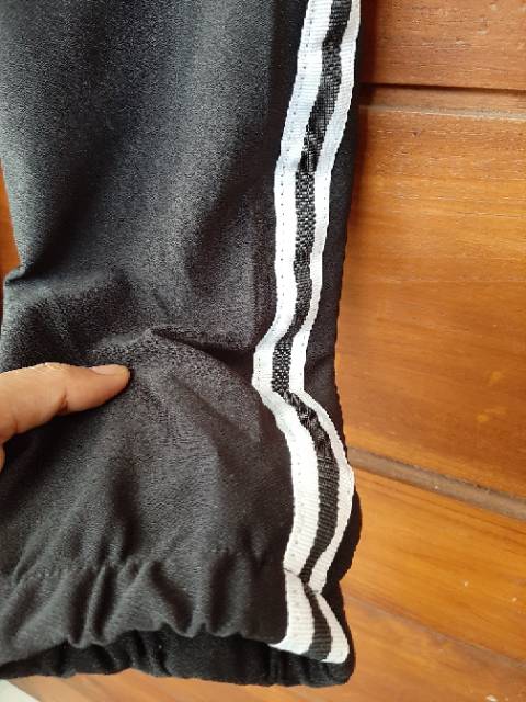 Joger pant wanita celana panjang wanita strip jogger korea scuba