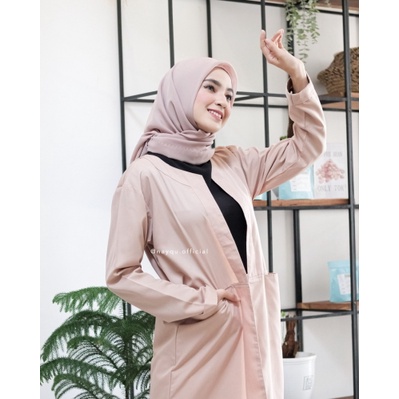 ATASAN WANITA - OUTER SOFIA NAYQU COKLAT SUSU