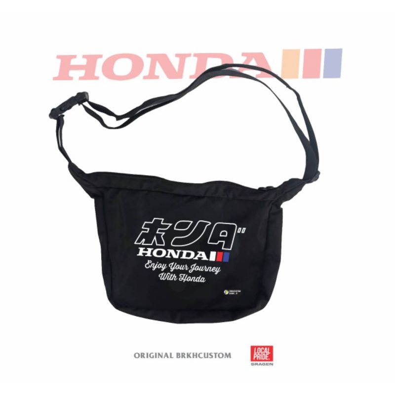 TAS SELEMPANG | TAS BAHU | SLINGBAG HONDA GANK | HONDAGANK | TAS CB | HEREX | HEREX CB | TAS DISTRO PRIA DAN WANITA