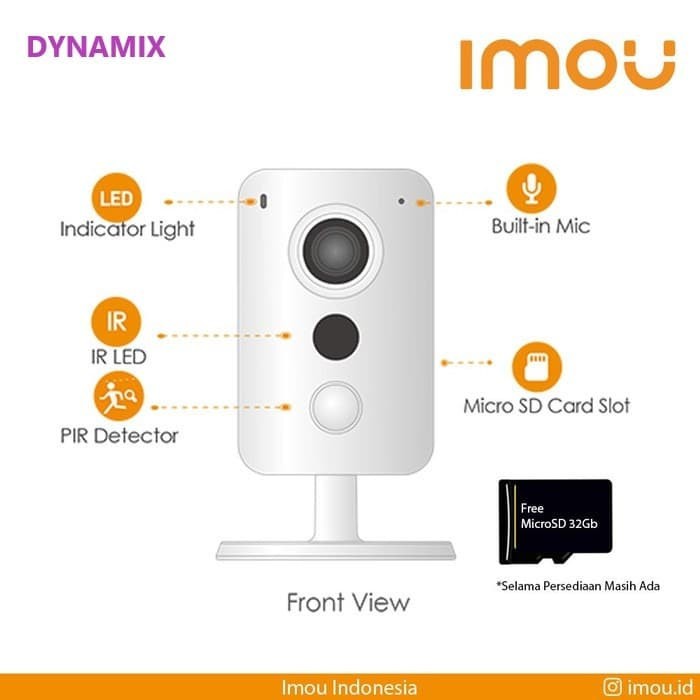 CCTV IMOU Cube POE IP Camera 1080P Night Vision - Two Way Audio | Kamera CCTV | Kamera IP GARANSI RESMI