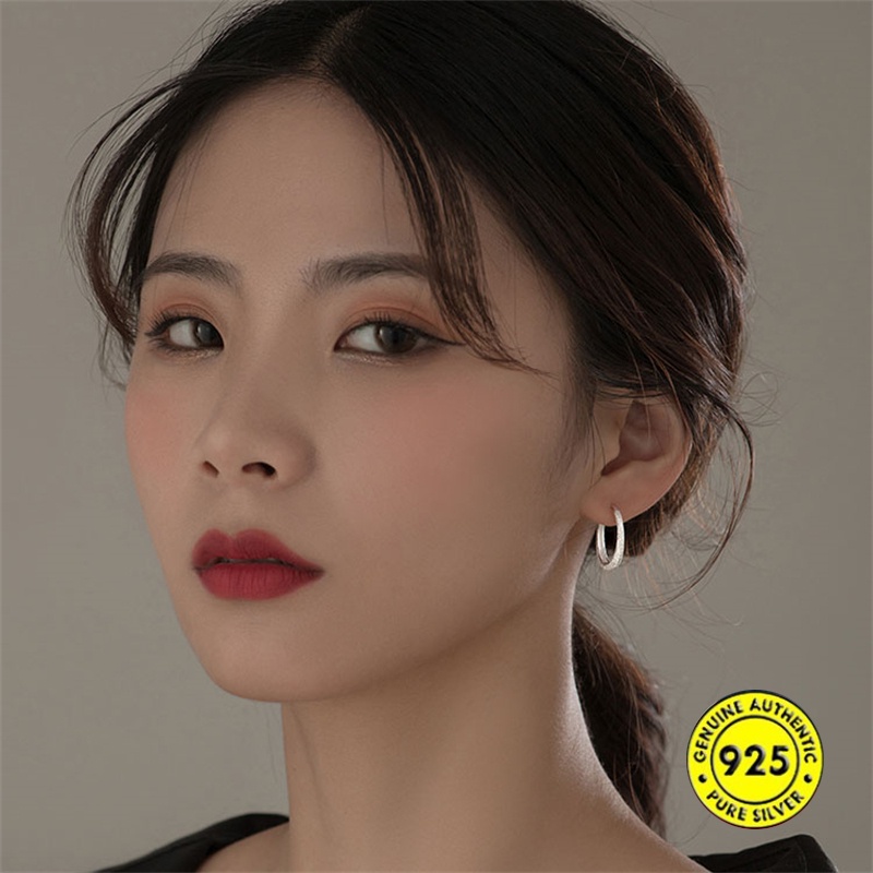 Anting Klip Bahan S925 Silver Untuk Wanita