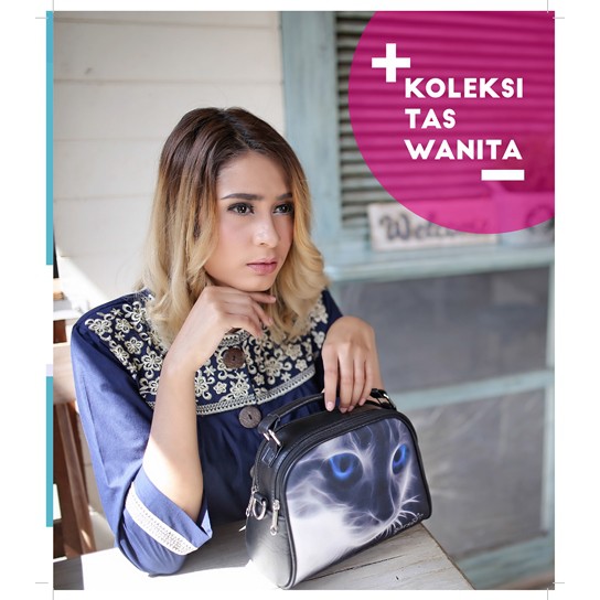 tas wanita cat aurora / tas selempang garsel