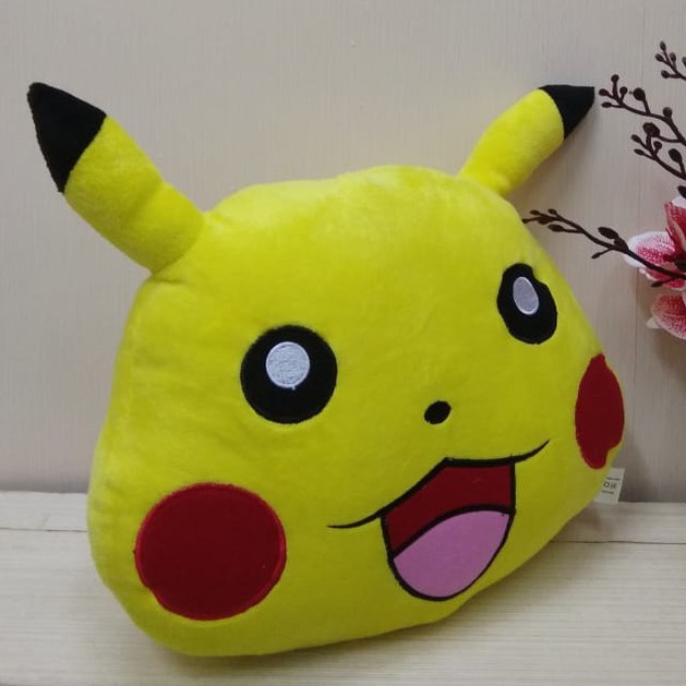 Bantal Kepala Pikachu M/bantal boneka pokemon/Bantal Karakter/Bantal Pokemon