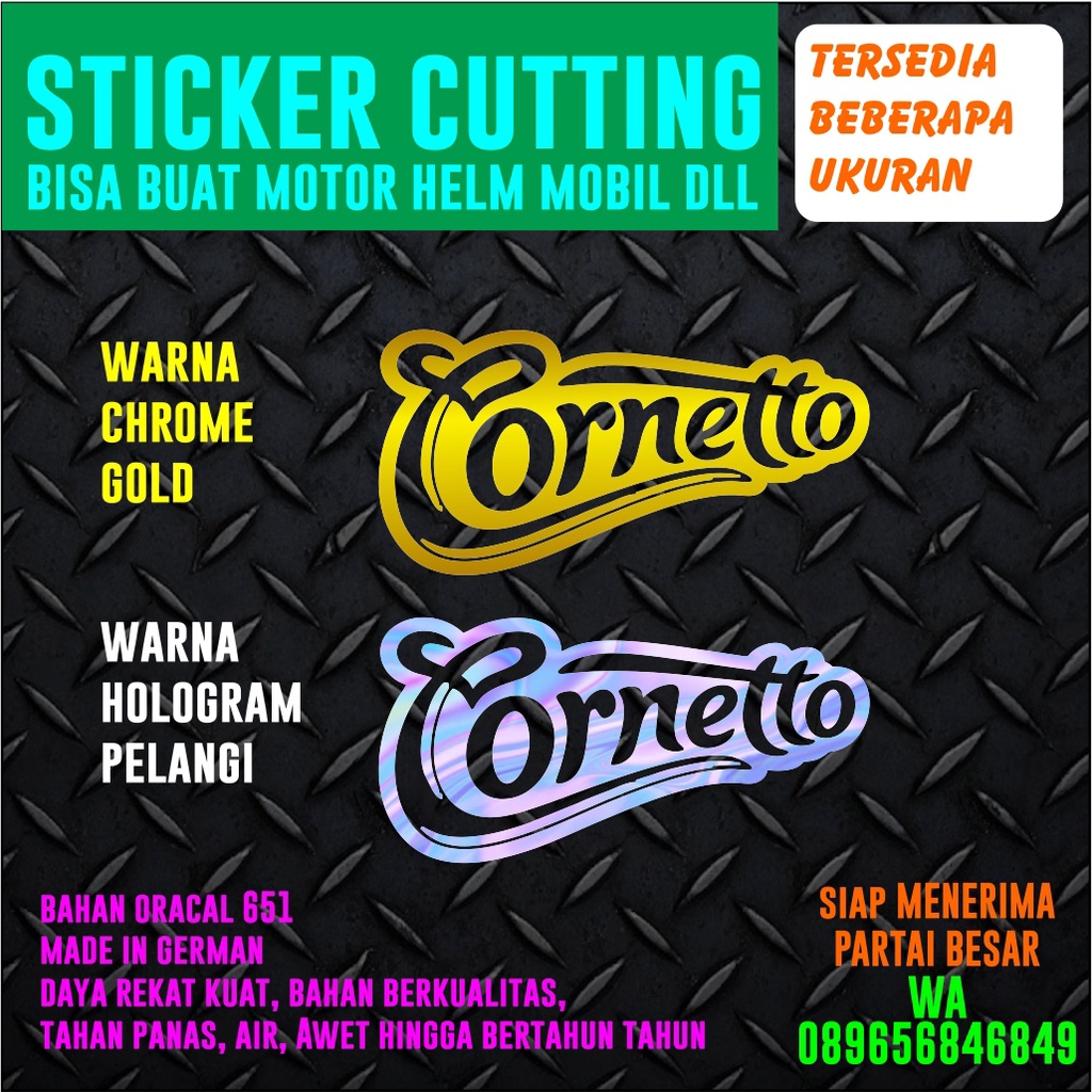 

Stiker cuting korneto