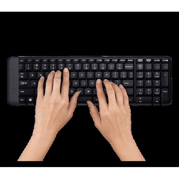 

BAYAR DI TEMPAT (COD) LOGITECH WIRELESS MOUSE & KEYBOARD BUNDLE COMBO MK220 - HITAM KODE 154