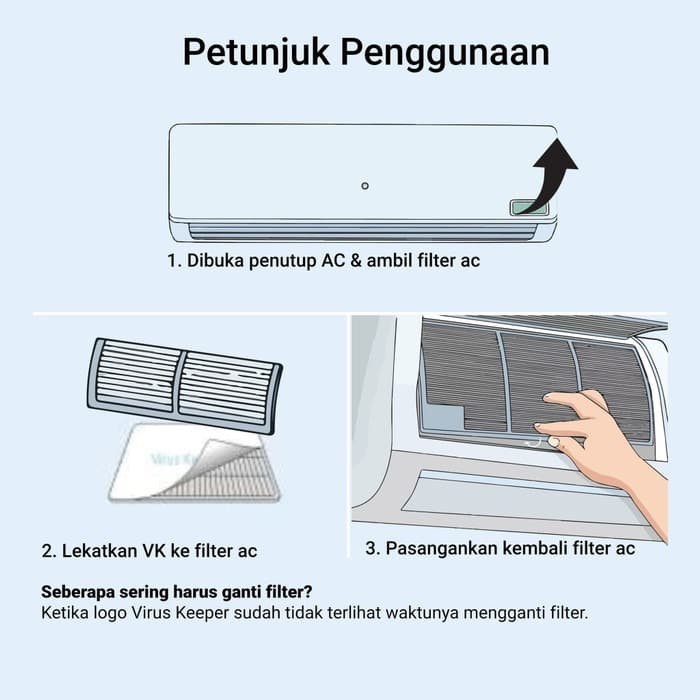 Virus Keeper Filter AC dari Korsel Korea Selatan purifier udara