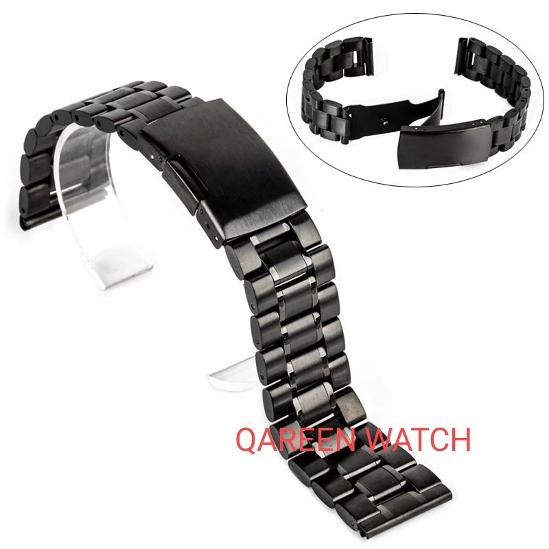 Tali jam tangan stainless steel setenles Strap Tali Jam tangan Rante Stanles steel KUPING RATA,