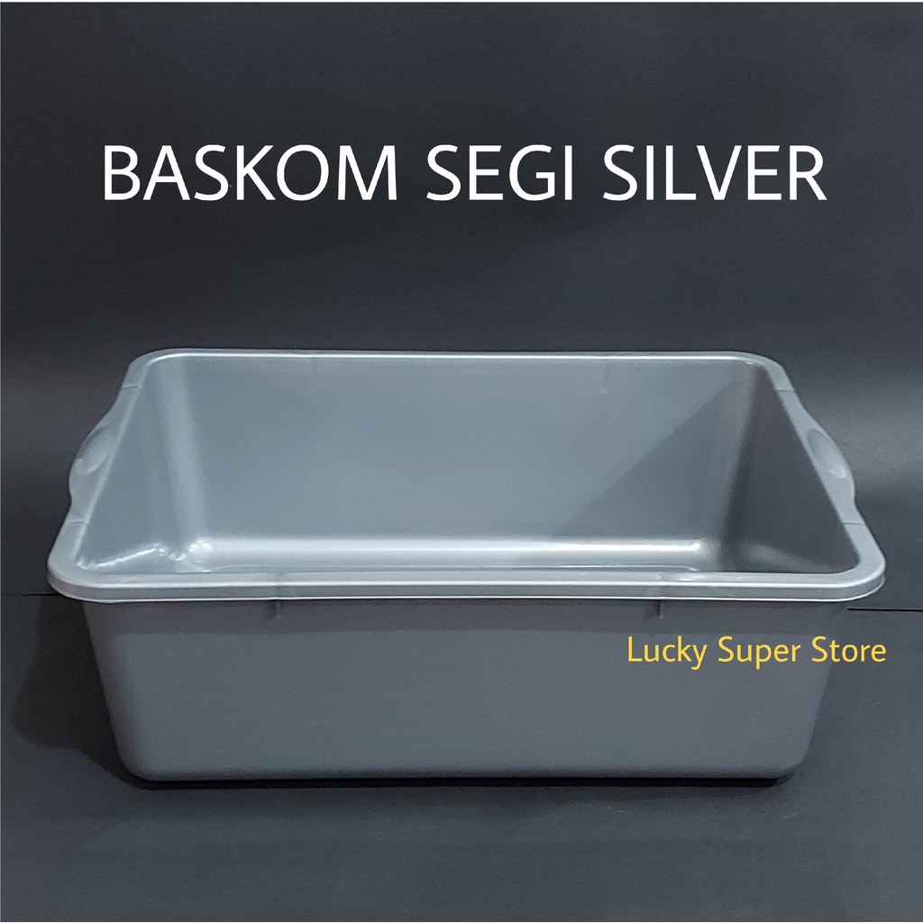 BASKOM PLASTIK PERSEGI PANJANG EMBER BAK PASIR POOP/KOTORAN HEWAN / CAT LITTER BOX