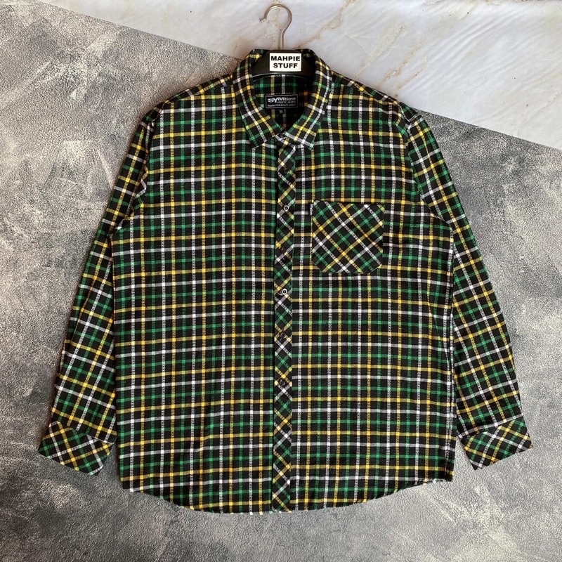 (74x59) Kemeja Flanel Symbiose Second Mahpiestuff Size L Oversize