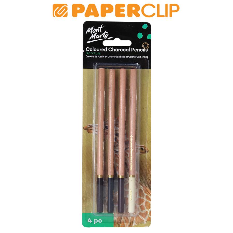 

CHARCOAL PENCIL MONT MARTE 4P MPN0085 COLOURED
