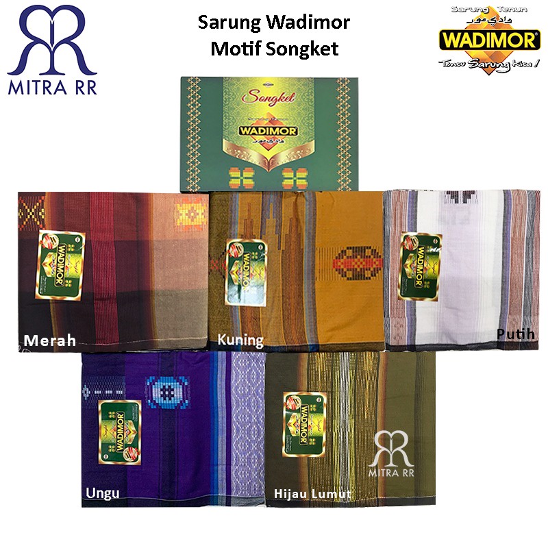 Sarung Tenun WADIMOR motif SONGKET Sarung Dewasa Grosir / Ecer Murah