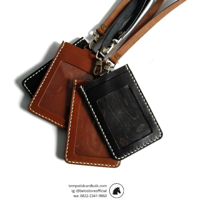 

ID Card Name Tag Holder Kulit Surabaya