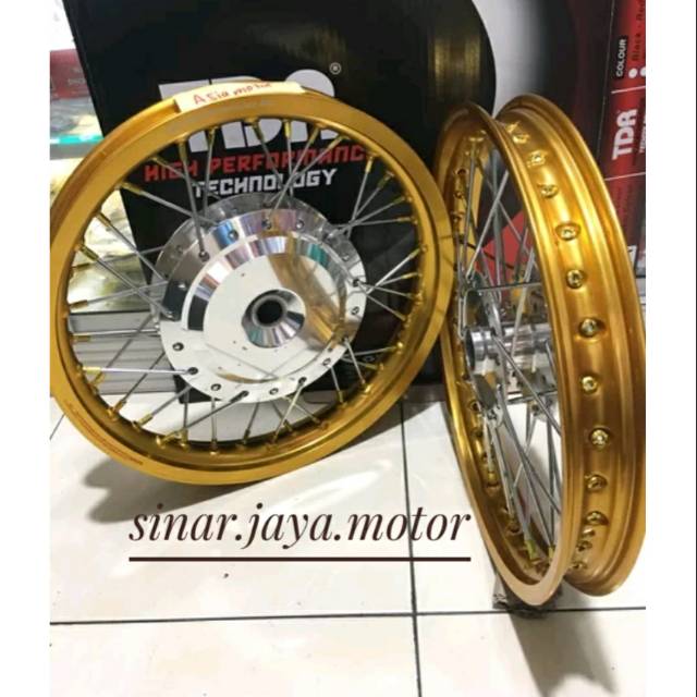 Velg velk pelek pelak TDR ring 14 140 160 ring 14 sepaket paketan tromol jari  velg tdr plus stel