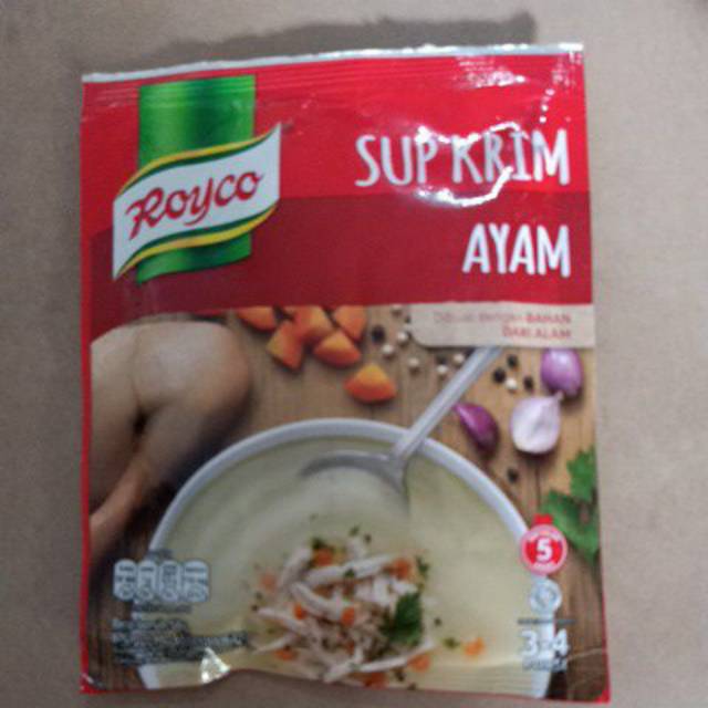 

Royko sup krim kepiting jagung / jagung 44 gram/sup krim ayam