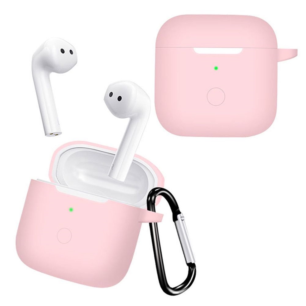 Case Pelindung Earphone Bahan Silikon Dengan Carabiner Untuk Xiaomi Redmi Buds 3