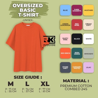 KAOS POLOS OVERSIZE UNISEX COTTON COMBED 24S PREMIUM T KAOS POLOS OVERSIZE UNISEX COTTON COMBED 24S PREMIUM T