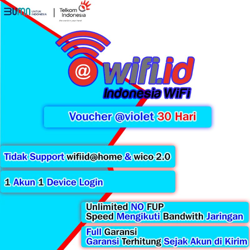 Jual Voucher wifi.id Violet Shopee Indonesia
