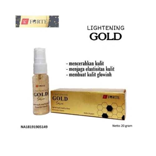 [ORI] SYB FORTE LIGHTENING GOLD SERUM | Serum Emas Anti Aging with Brightening Mengecilkan Pori Wajah