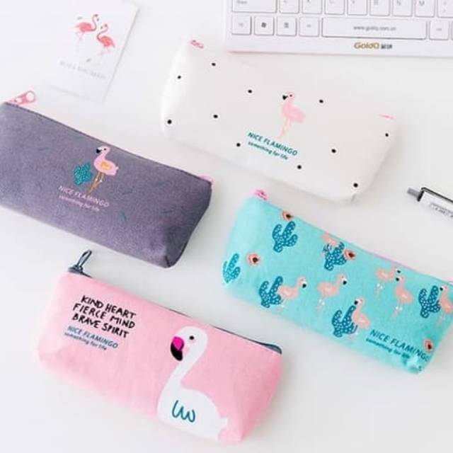 

TEMPAT PENSIL WANITA MOTIF FLAMINGGO LUCU