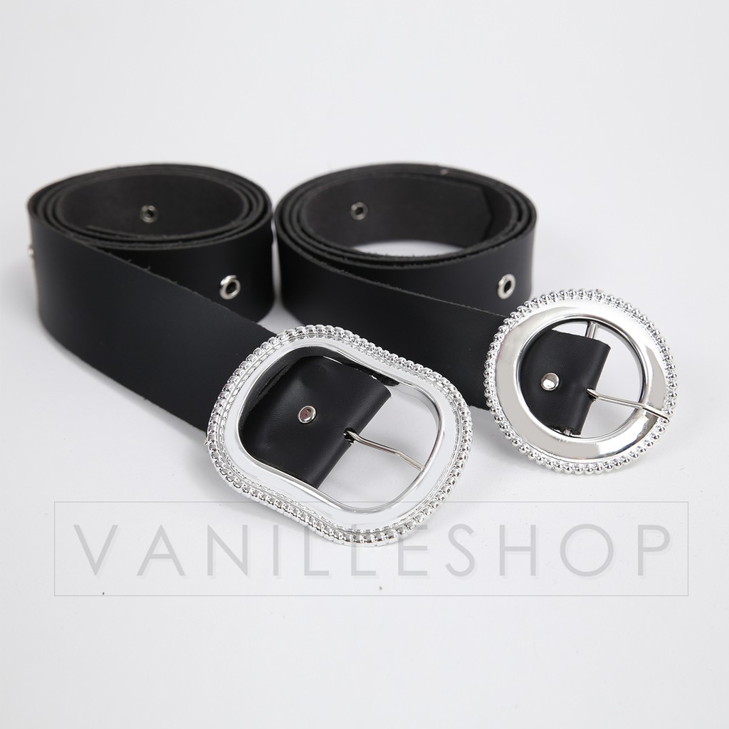 VANILLESHOP - Ikat Pinggang Wanita Ring Belt KOREA BELTIC EYELETS STRADY