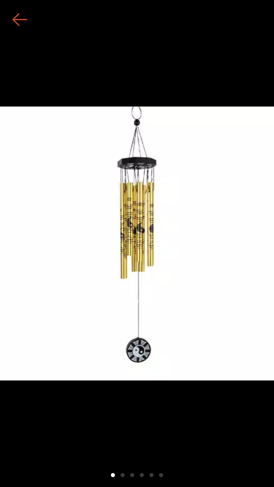 Lonceng Angin Feng Shui Yin Yang Wind Chime
