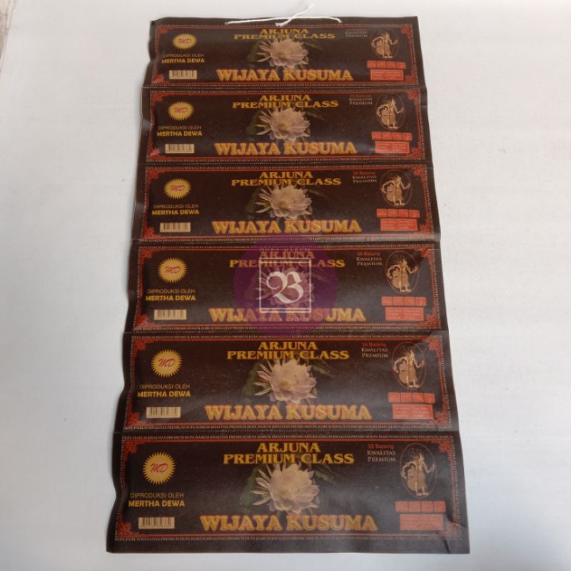 Hio Dupa Wangi Rentengan Arjuna Premium aroma Wijaya Kusuma isi 6bks (1bks isi 35stik)