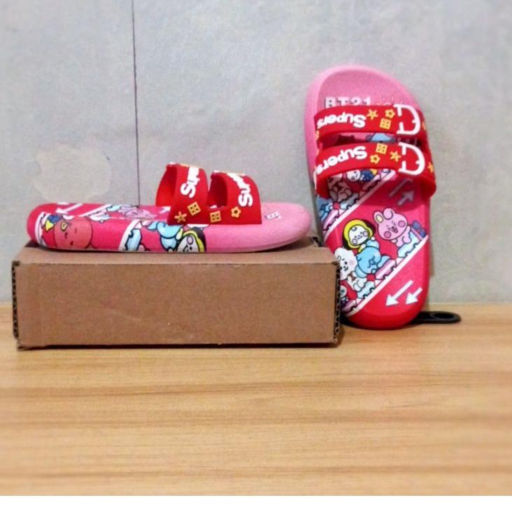 [KRB. 365752] Sandal anak cewek/Sandal anak cewek karakter BTS/Sandal anak