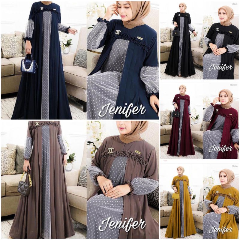 Syahrini layer dress/gamis syari polos/gamis murah/maxi syahrini/dress layer muslim/baju murah