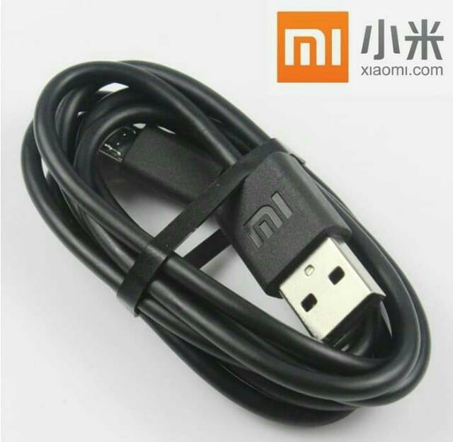 Kabel Data Xiaomi Original 100 % 2A Micro USB Logo Petir