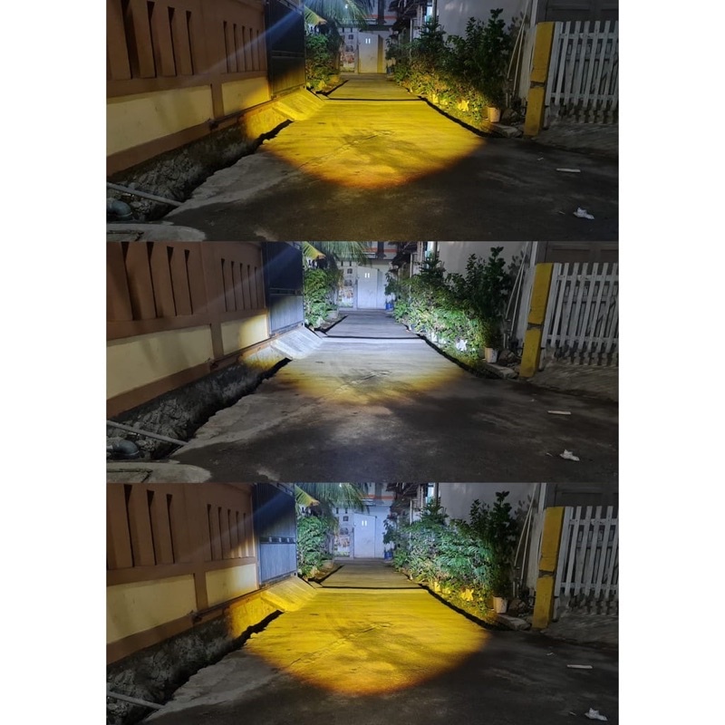 LAMPU TEMBAK LED FOGLAMP HJG SQL 4MATA 3 MATA 60W 60WATT HIGH LOW LASER GUN PUTIH KUNING MERK HJG ORIGINAL HARGA 1PCS