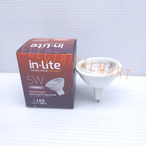 INLITE LED MR16 5 W Watt Lampu Sorot PUTIH MR 16 5W 5Watt in-Lite Spot