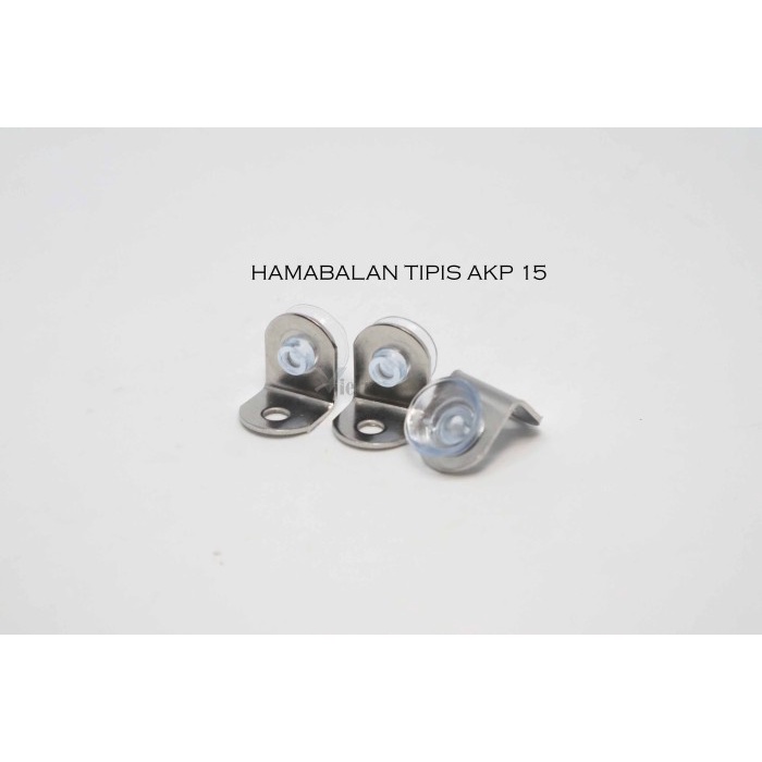 PROMO BISA COD RAK Hambalan / Ambalan Kaca Karet L AL-9 / AKP-15 Penahan Rak Kaca Kayu - Tipis BESI 