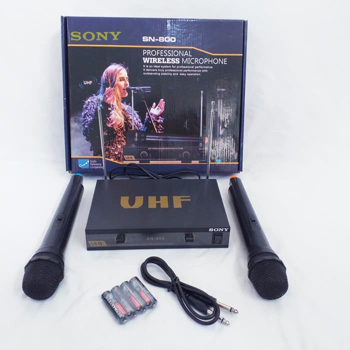 SONY SN-87 Mic Double Wireless-Microphone-Microphone Tanpa Kabel