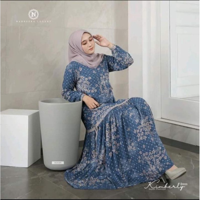 Kimberly Dress | Dress Nadheera | gamis terbaru 2021 | dress kondangan moderen