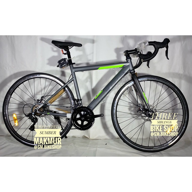 SEPEDA BALAP ROAD BIKE ELEMENT POLICE TORONTO 700c DARK GREY