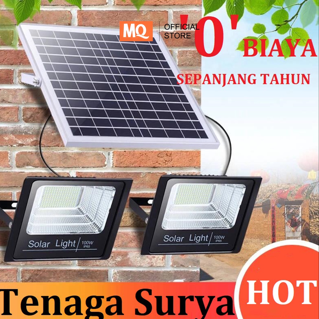 MQ LAMPU LED TENAGA SURYA LAMPU SOROT TENAGA MATAHARI - LAMPU TEMBAK SOLAR CELL 200w