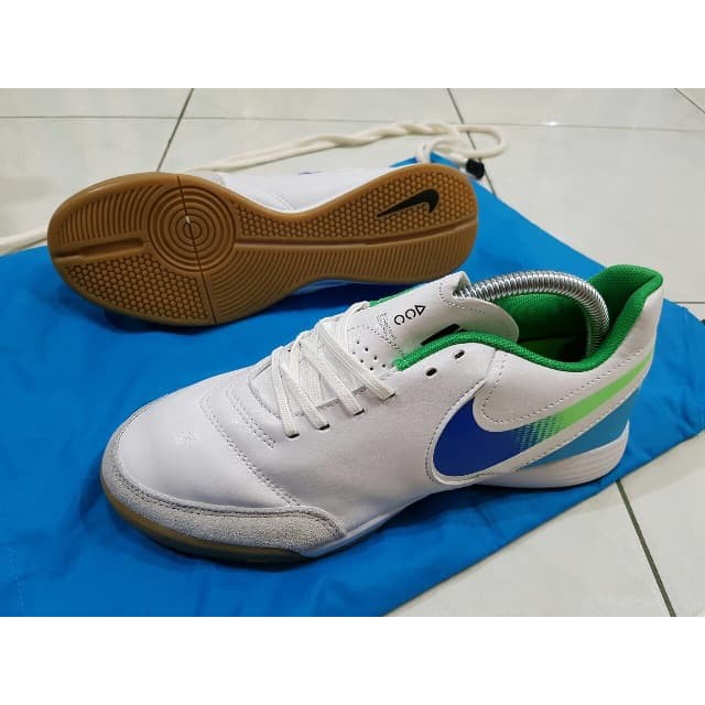 Sepatu Futsal Nike TiempoX Proximo IC - White Blue