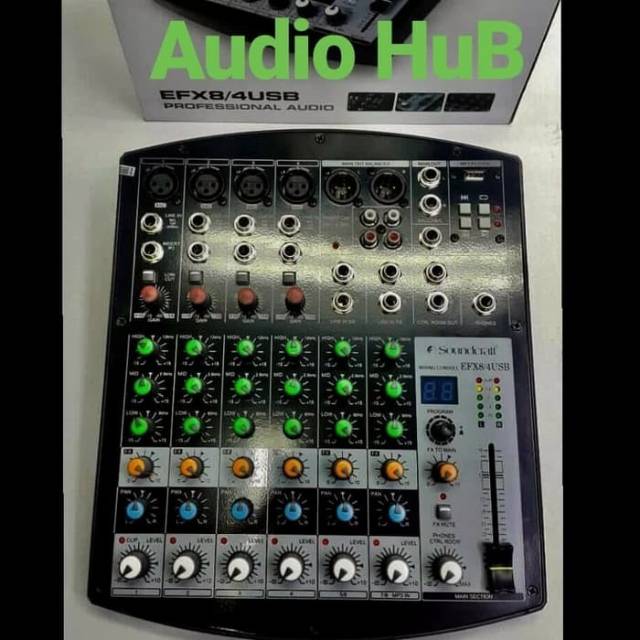 MIXER SOUNDCRAFT EFX8 4 USB 8 CHANNEL MIXER AUDIO SOUNDCRAFT EFX 8 4USB