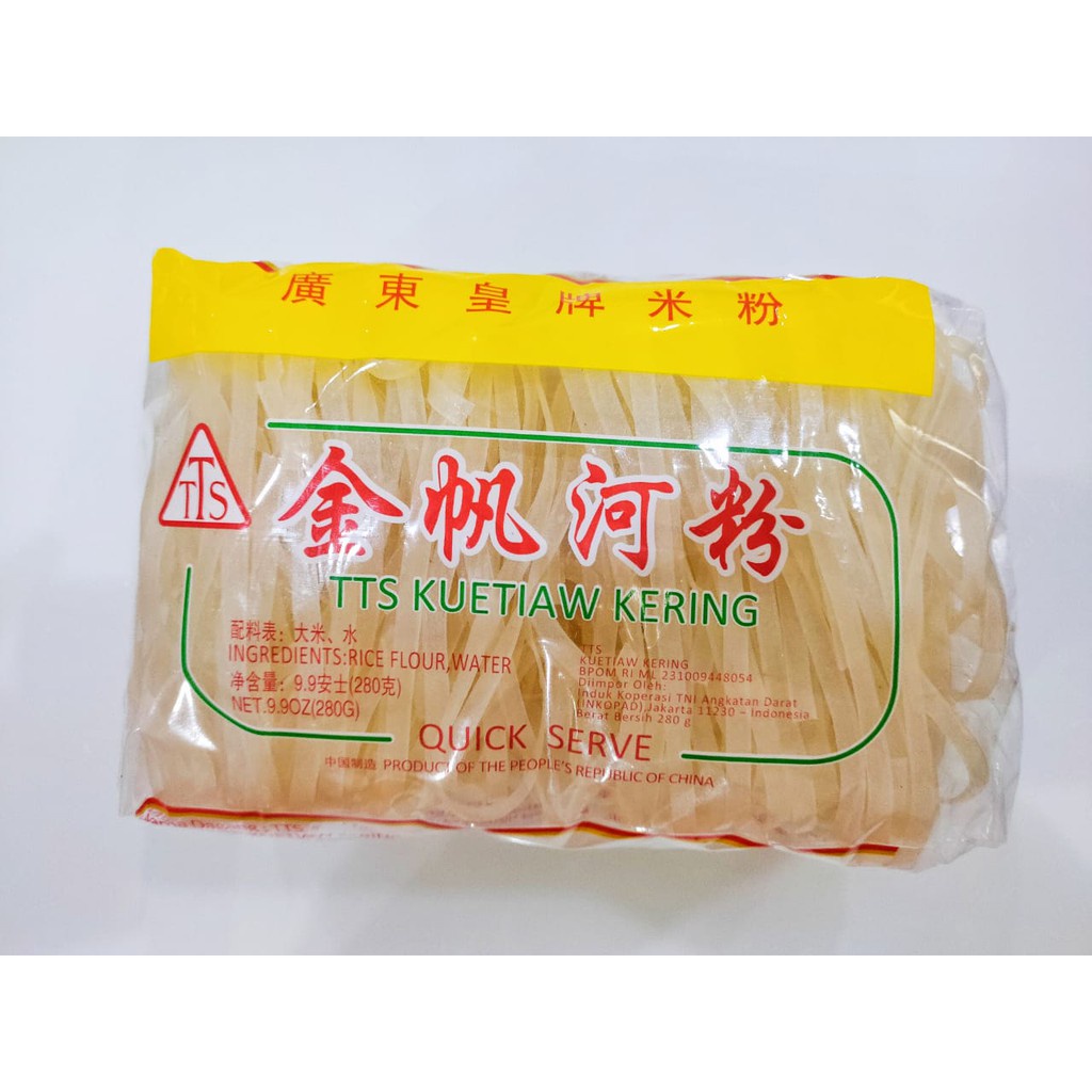 

Kuetiaw Kering / Jin Fan Ho Fun Chayo 280gr / Kuetiau import/ KWETIAU MIE JIN FAN HO FUN