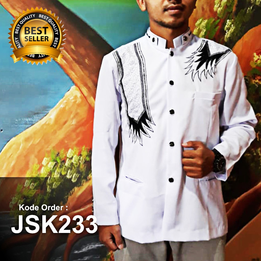 Jasko Putih Bordir Sorban