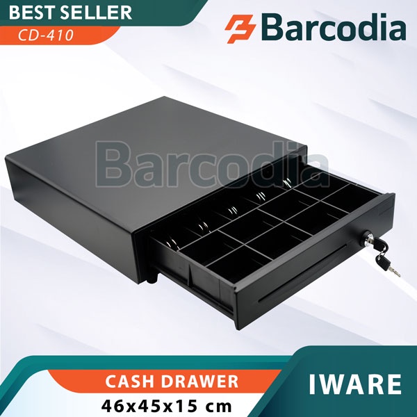 Cash Drawer IWare CD 410 - Laci Uang Kasir IWARE CD-410 Metal 5 Bill 8 Coin