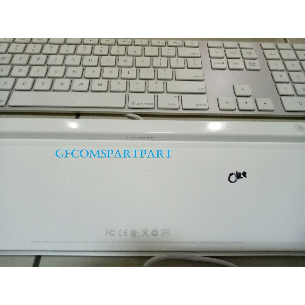 KEYBOARD APPLE PC ALL IN ONE IMAC SLIM USB Model:A1243 EMC