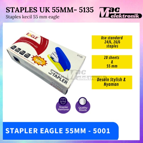 STAPLES KERTAS / JEPRETAN KERTAS EAGLE / STAPLER EAGLE BESAR /STAPLES BESAR