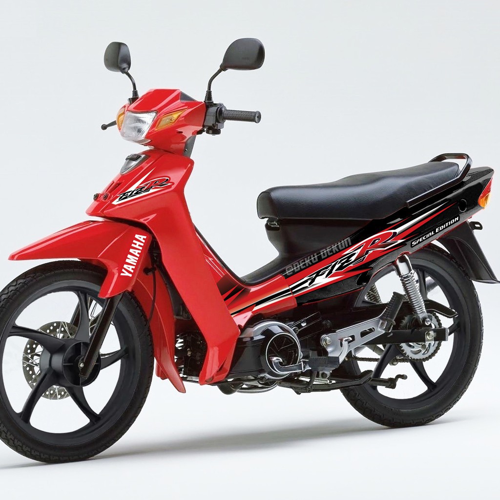 Stiker Striping Fizr F1zr Variasi Merah Printing Laminasi Cuting Mesin