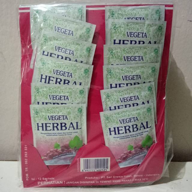 Vegeta herbal isi 12 sachet