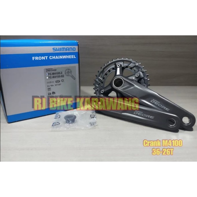 Crank Deore FC M4100 dual 36 26T tanpa bb