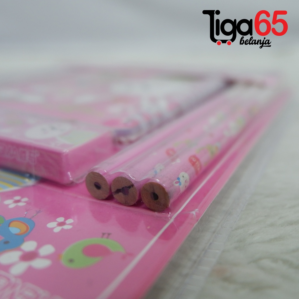 365 STATIONERY SET #40123 Buku &amp; Alat Tulis Anak / Karakter Fancy Gambar Lucu