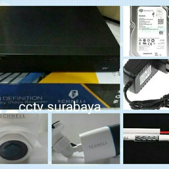 PAKET CCTV MURAH 4CH 2MP 5IN1 GAMBAR REAL DAN JELAS TVI AHD CVI CVBS garansi 2 tahun cctv surabaya